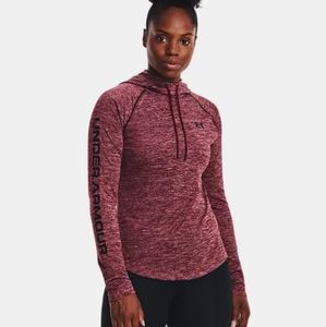 Under Armour Women's Velocity Wordmark Hoodie League red and black - size Large